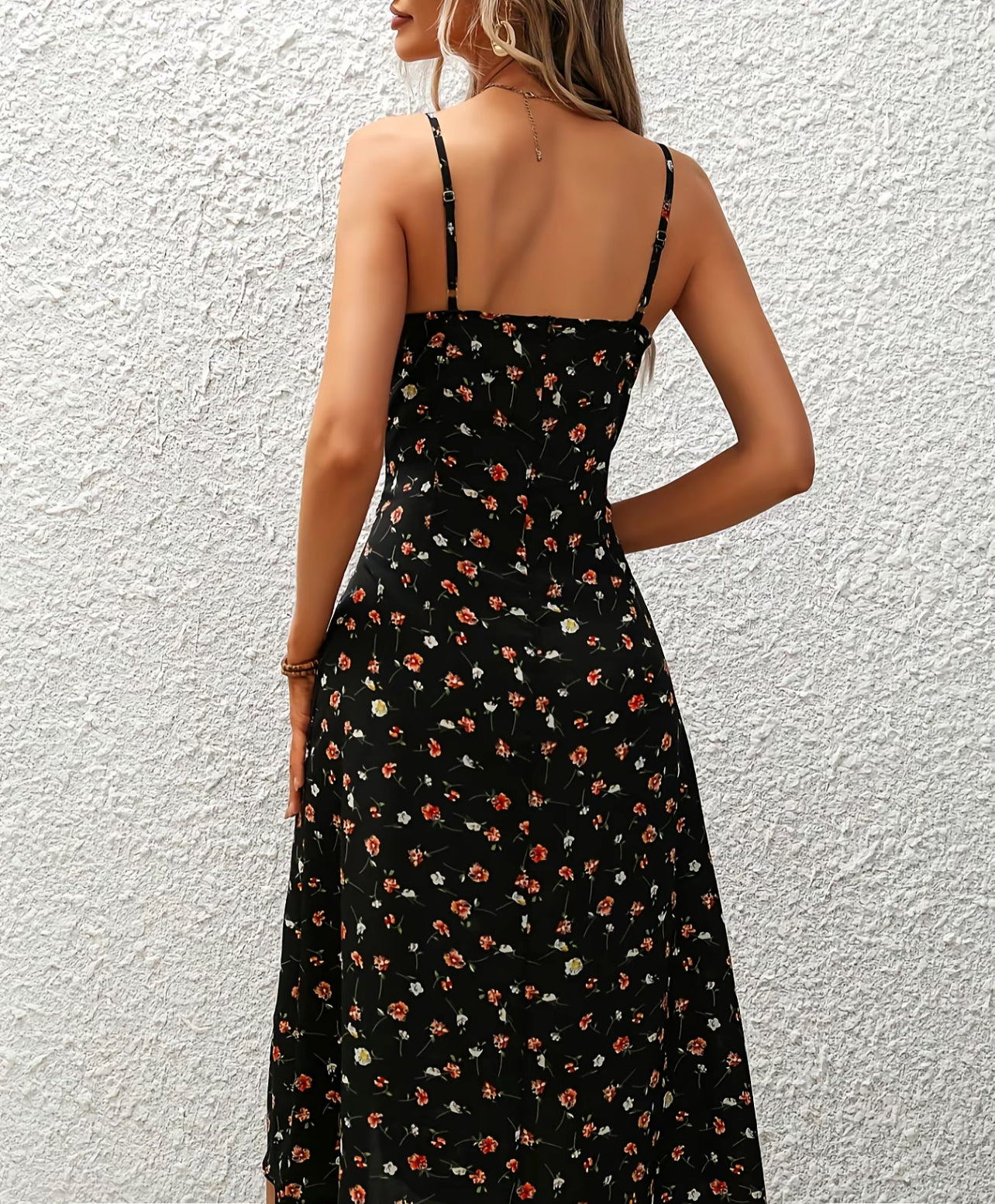 High Split Flower dress