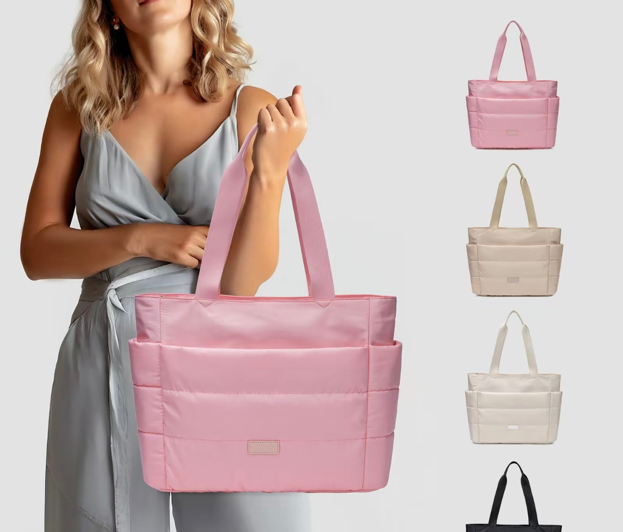 Puffer tote bag