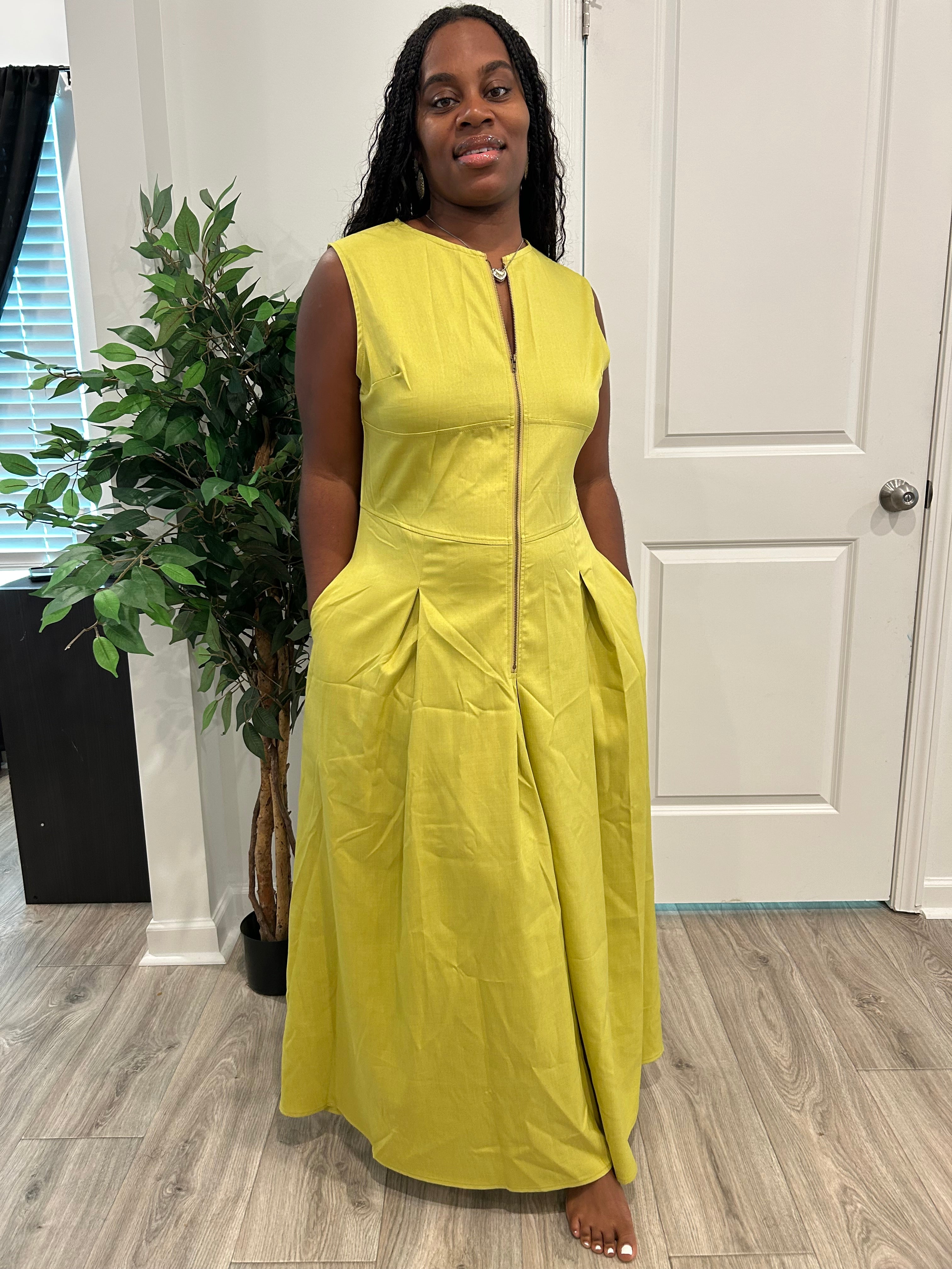 Lime Green Maxi Dress