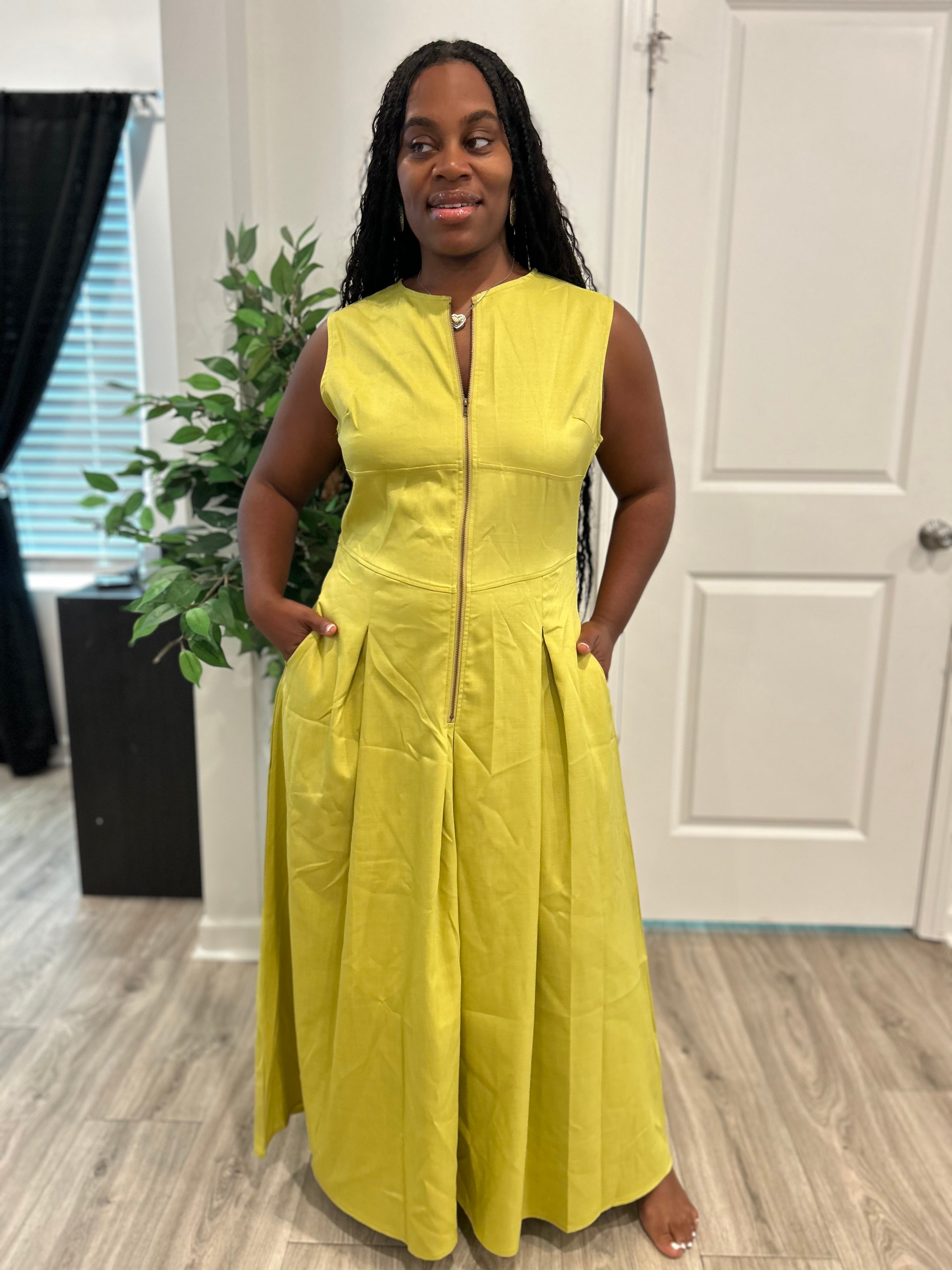 Lime Green Maxi Dress