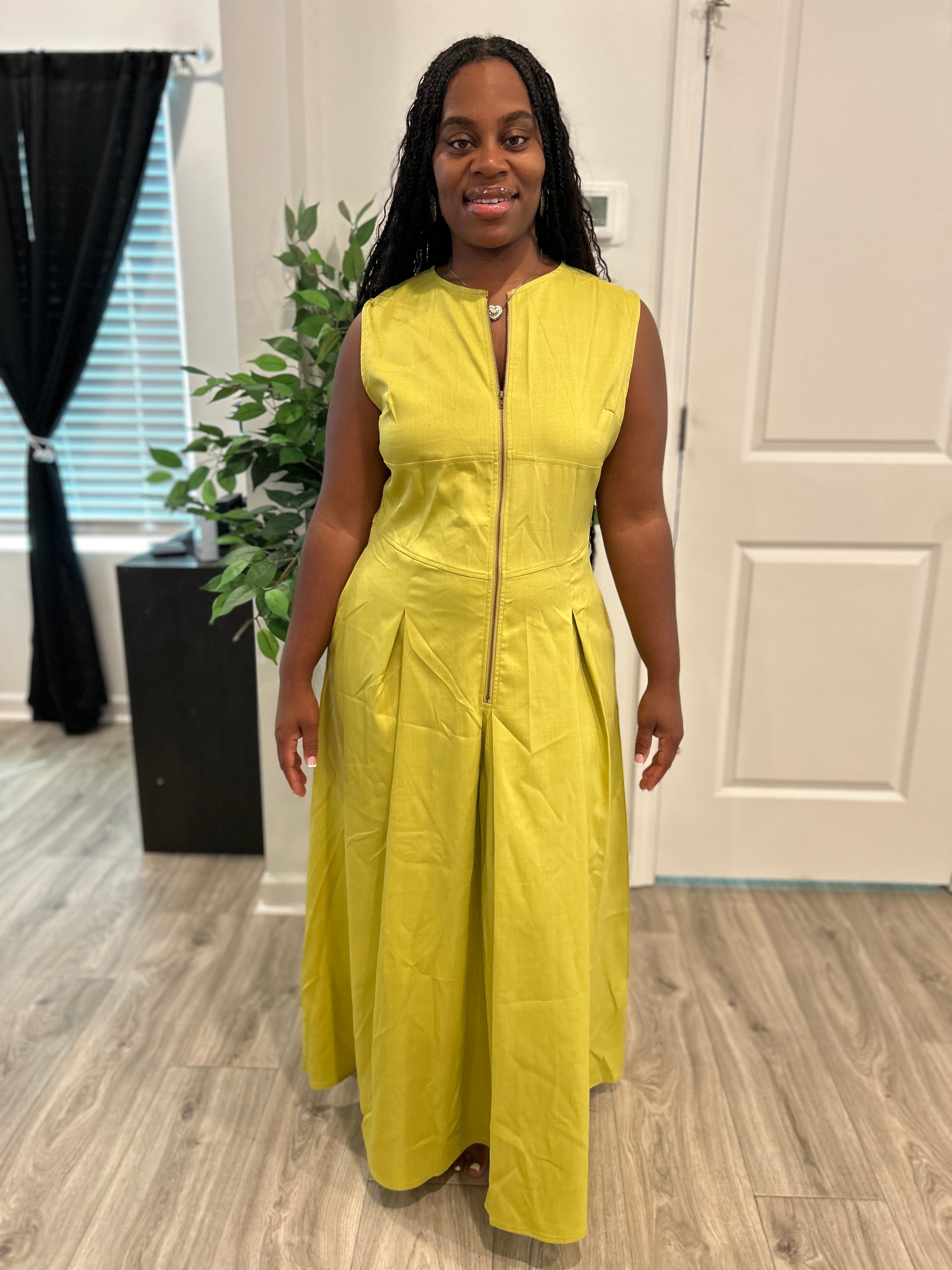 Lime Green Maxi Dress