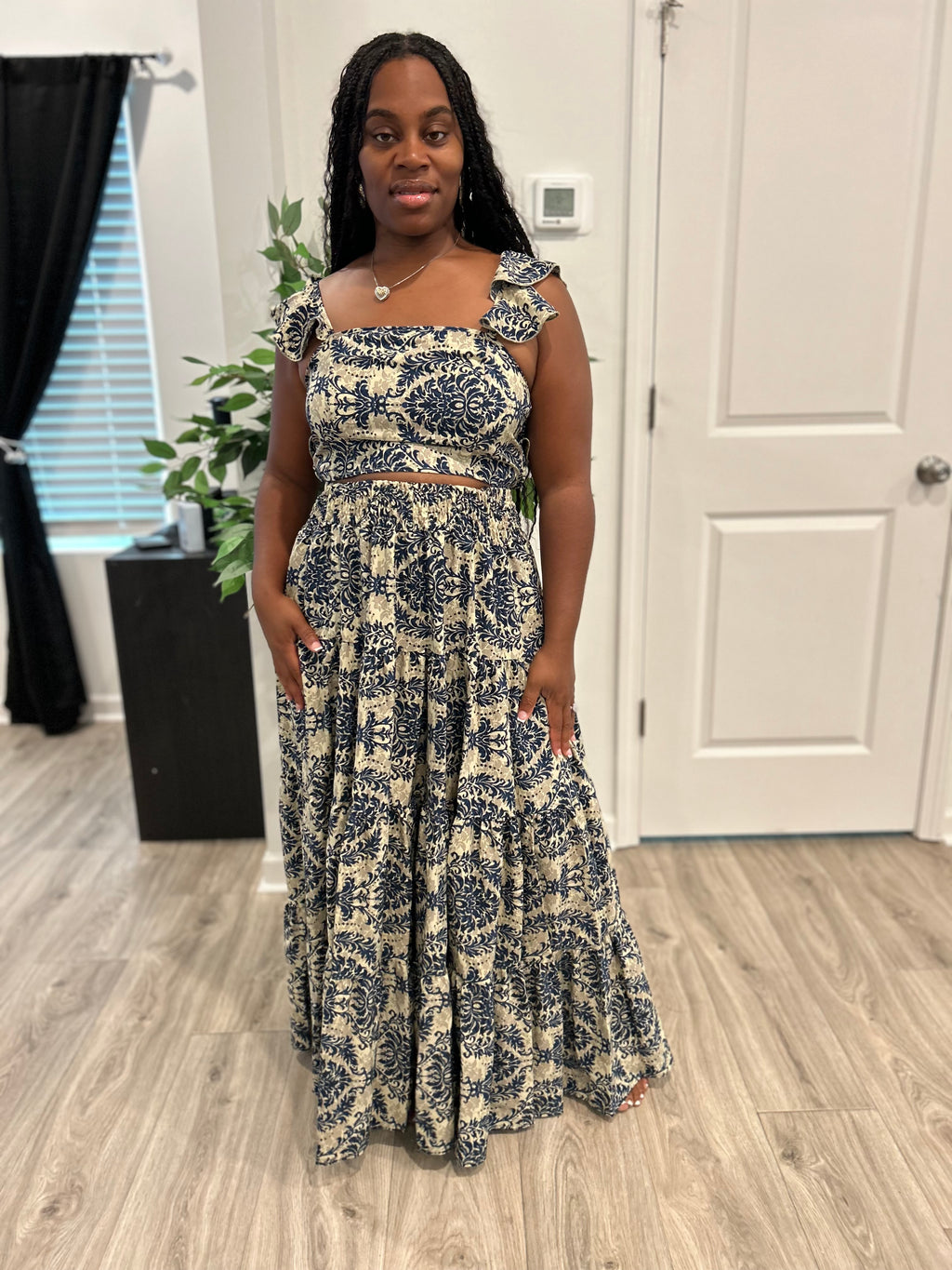 Two piece skirt set
